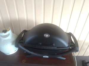 Weber portable bbq and gas bottles