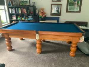 Pool Table 8 x 4 American Oak Full Slate