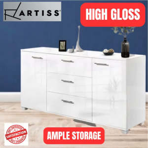 High Gloss Buffet Sideboard Storage - Limited Stock