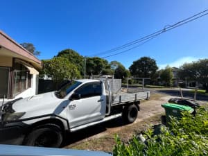 2012 TOYOTA HILUX WORKMATE (4x4) 5 SP MANUAL C/CHAS