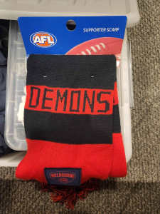 Melbourne Demons AFL official supporter scarf