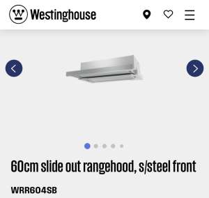Brandnew WestingHouse Rangehood WRR604SB