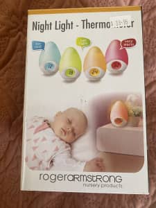 Night light with thermometer $10