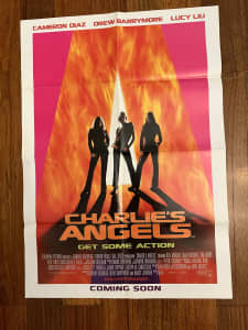 Charlie’s Angels Poster folded. New