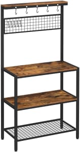 Industrial Kitchen Bakers Rack with Storage Shelves