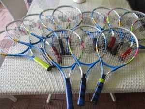 Childrens Tennis racquets 49,54.58cm $10 ec or 3 for $20 or 10 for $60