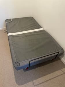King single electric bed Hi/Lo lift & mattress. As New.Hospital Grade