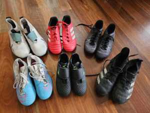 Football / Soccer / Rugby Boots of various sizes 