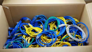 LAN Network Cables Short (30cm to 100cm) Various Colours x 100