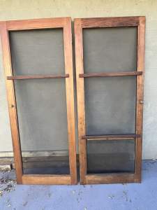 Cedar screen doors