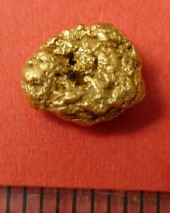 Australian Natural Gold Nugget 0.71 grams. High Purity. Very Clean.