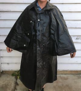 Police raincoat vintage Fishing coat