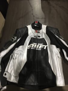 Shift leather motorcycle jacket
