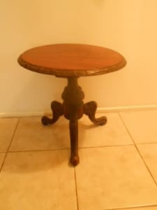Vintage 40s50s Small Wooden Side Table