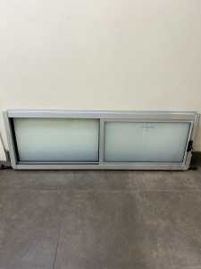 Clear anodise Sliding window 400Hx1210W: Located in Wetherill Park
