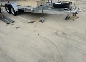 3.5T dual axel car trailer