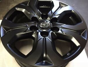 4x Genuine 17 inch Mazda Bt50 Wheels In Matte / Satin Black