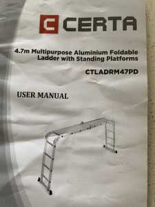 Aluminum Ladder Certa Multipurpose 4.7 m
