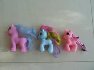 3x My Little Ponys/Unicorns. $4 EACH OR 3=$10. Gently Used Condn