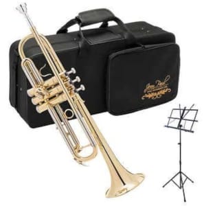 NEW Jean Paul USA Student Bb Trumpet with Music Stand TR-550AU