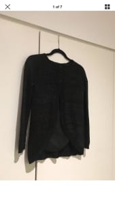 Girls Black Jacket with sequins, Size 10y.o.