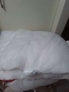 Queen size doona insert ready for winter, downsizing, 