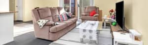 SOFA SET WITH 2 INDIVIDUAL RECLINERS
