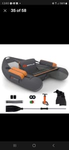 Inflatable fishing boat