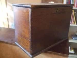 Antique document box. Cedar.