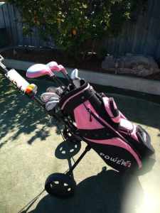 Womens Golf set with bag and cart