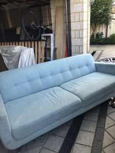Nic Scali blue sofa
