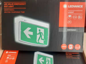 40 x New In Box Ledvance Value Maintained Emergency Exit Light $46 RRP