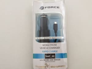 Force Mobile Phone Car Charger for Micro USB Devices - Part C-MUSB