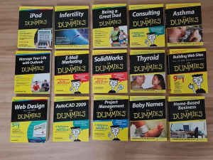 Books For Dummies Collection - x15 Books - Ex. Cond.