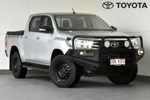 2017 Toyota Hilux GUN126R SR Double Cab Silver 6 Speed Sports Automatic Utility