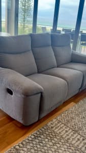 Nick Scali Melinda 3 seat dual recliners (Fabric Manual) retail $1890