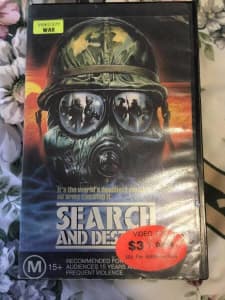 Search And Destroy VHS Tape