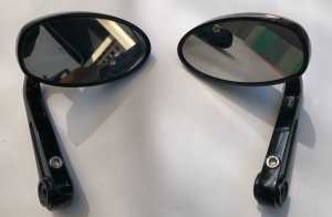 Pair Of Motor Cycle Triumph Mirrors