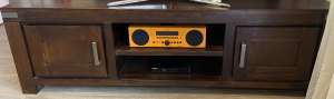 Wooden tv unit and DVD player in excellent condition