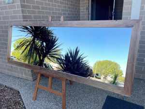 Large Mirror Solid Tasmanian Blackwood Hardwood Frame 203x74cm