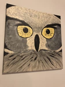 Owl painting 46cm x 46cm