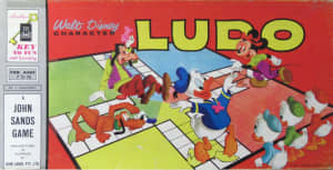 Vintage retro Ludo board game