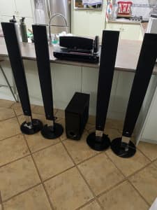 LG home theatre system with blue tooth rear speakers