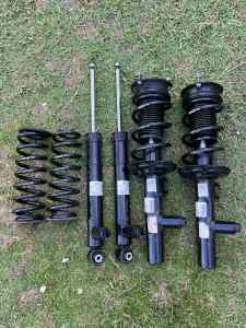 Vw gold gti mk7-7.5 Lowered Eibach pro springs and dccd shocks