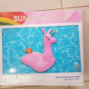 Inflatable Large Llama Party Pool Toy Floatie 
