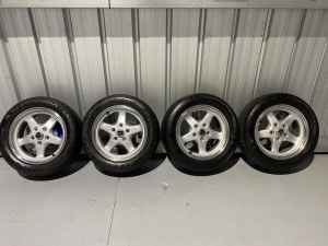 Genuine VL Walkinshaw wheels and tyres