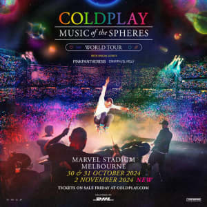 Coldplay Melbourne 2024 tickets