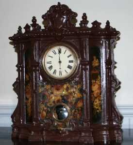 Bristol Cast Iron Cathedral Clock New York Pat. 1854