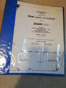 SPARE PARTS CATALOGUE for JAGUAR 420 Photocopy Binder