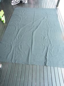 Black Non Slip rubber matting for under rugs Like New 1500W x 2200L